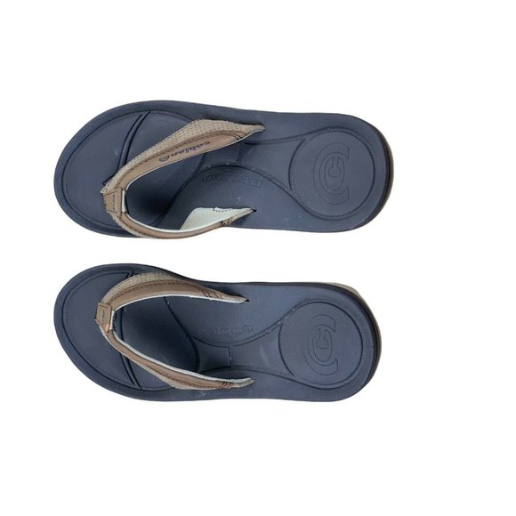 Cobian Floater Flip Flop Sandals Mocha Brown Black Mens Size S 3.5-6 - Picture 5 of 8